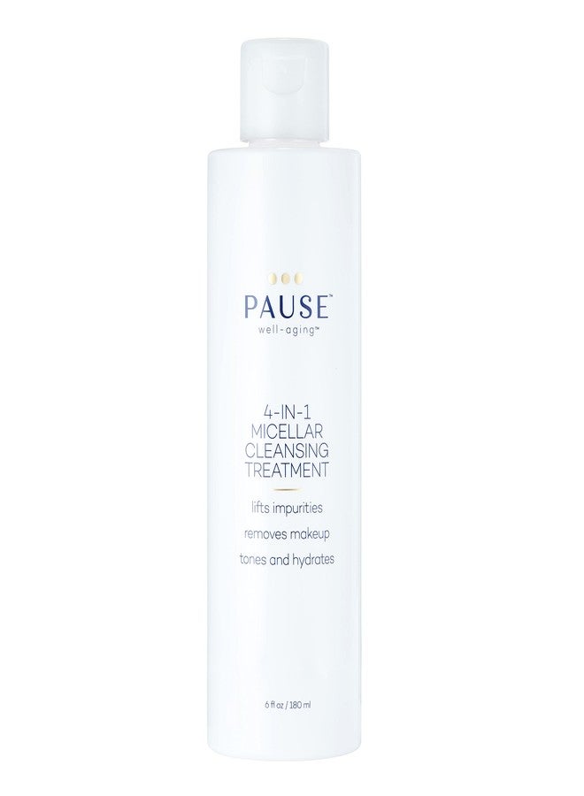 Pause 4-in-1 Micellar Cleansing Treatment | Micellar Water for All Skin Types Experiencing the Stages of Menopause, Cleanses, Removes Make-Up, Tones & Hydrates, Removes Impurities, 6 fl oz /180 mL - Image 1